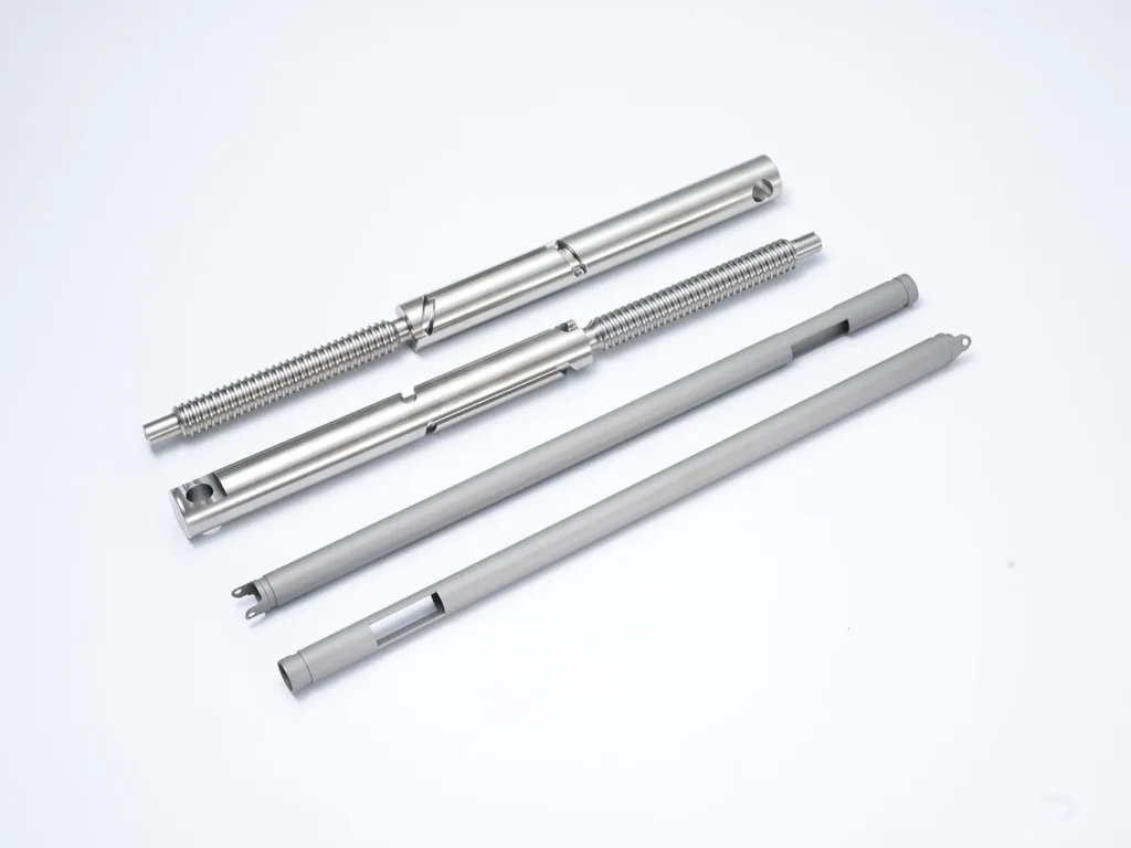Metal components for machinery.