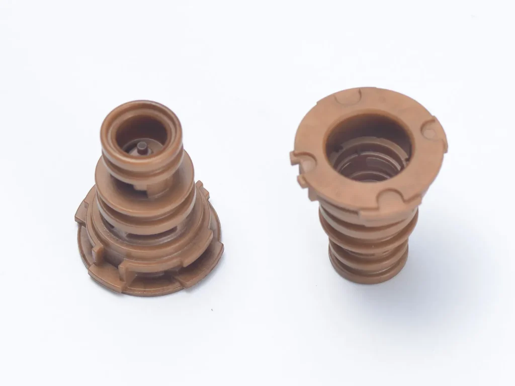 Brown plastic plumbing parts