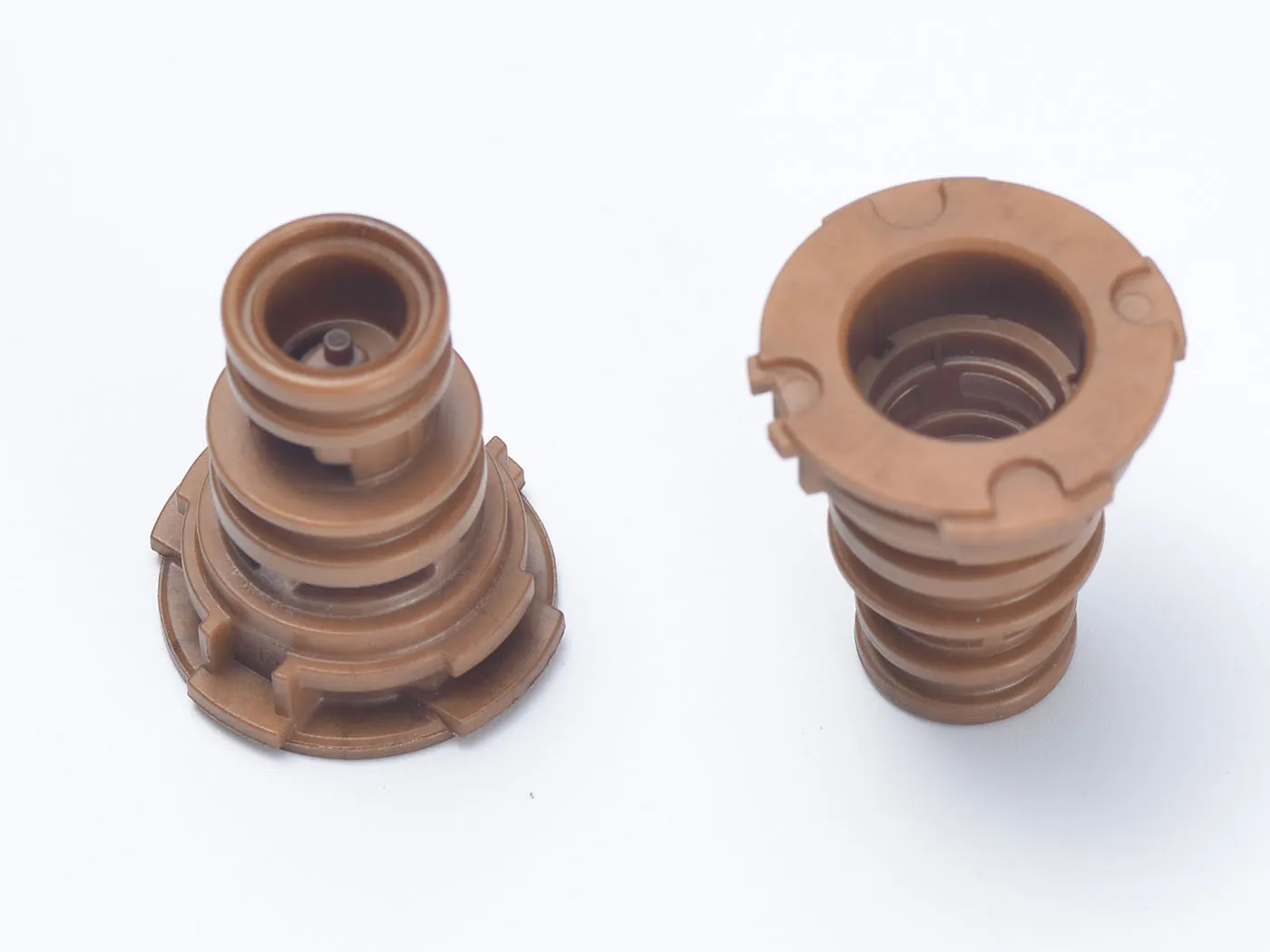 Plastic valve components