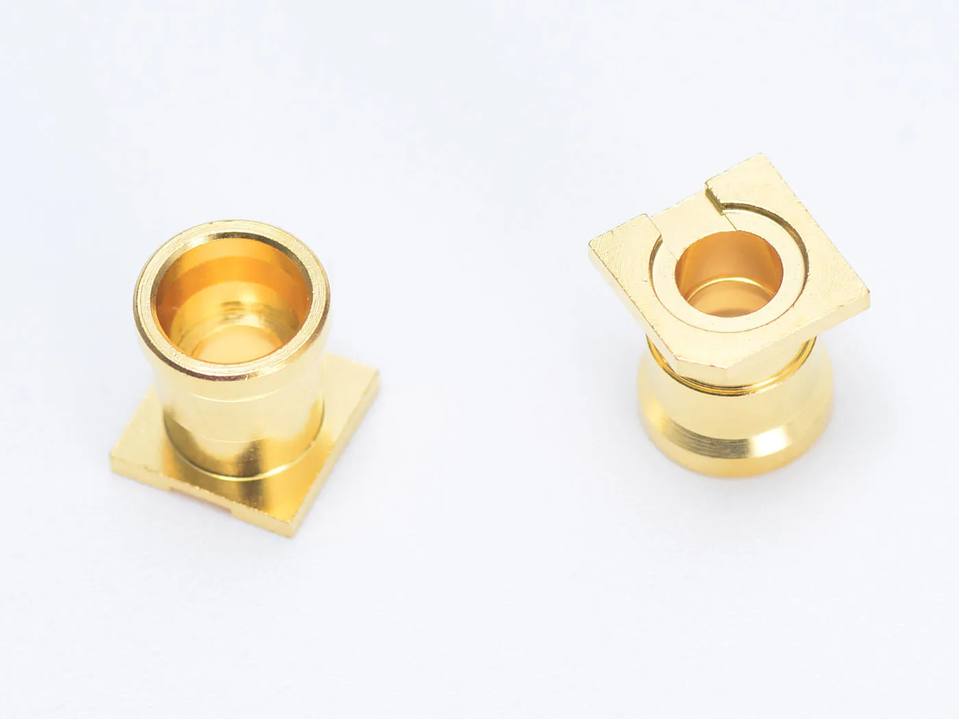 Golden metal fittings