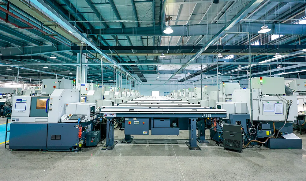Industrial manufacturing facility interior