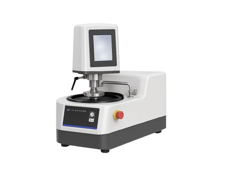 Polishing machine with digital display