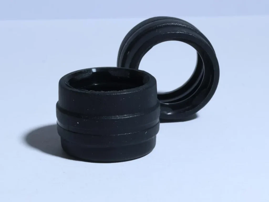 O-ringe af sort gummi