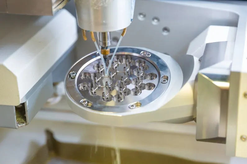 Dental milling machine in action