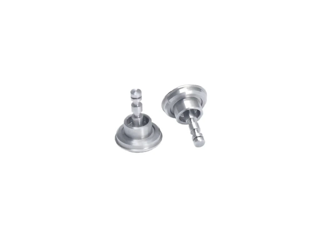 Metal machine parts.