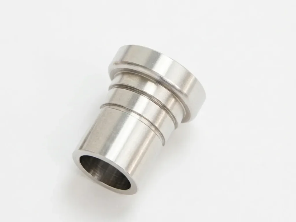Metalen fitting op witte achtergrond