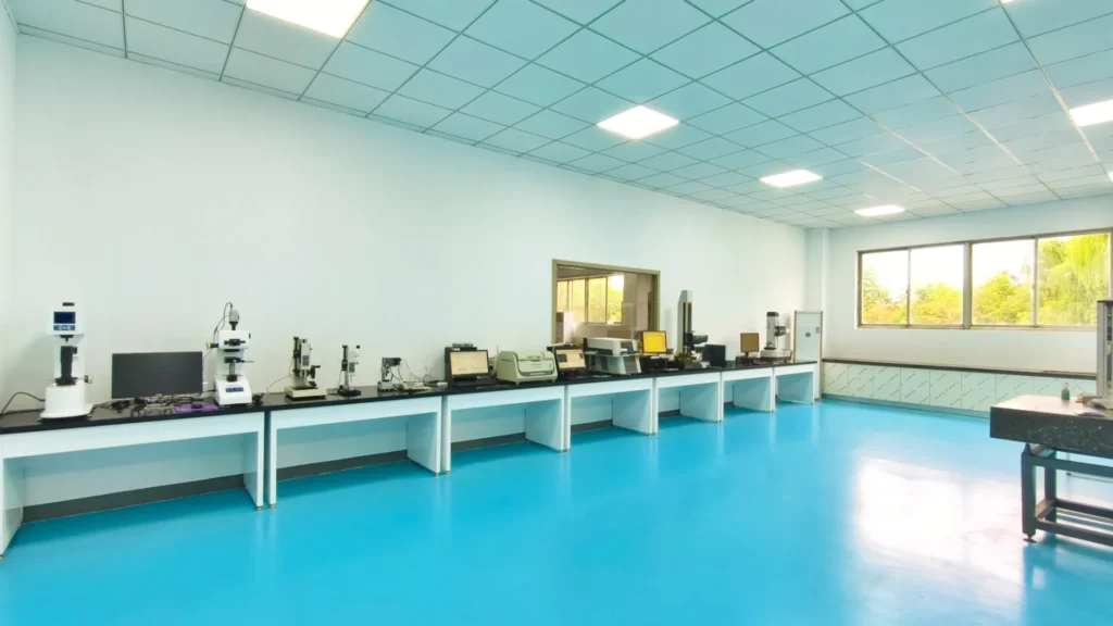 Modern laboratory equipment setup