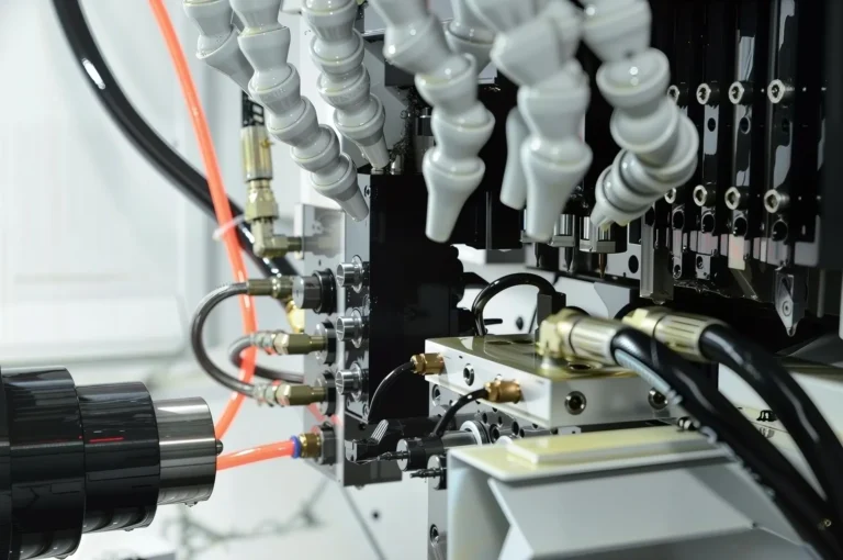 Industrial machinery with tubes