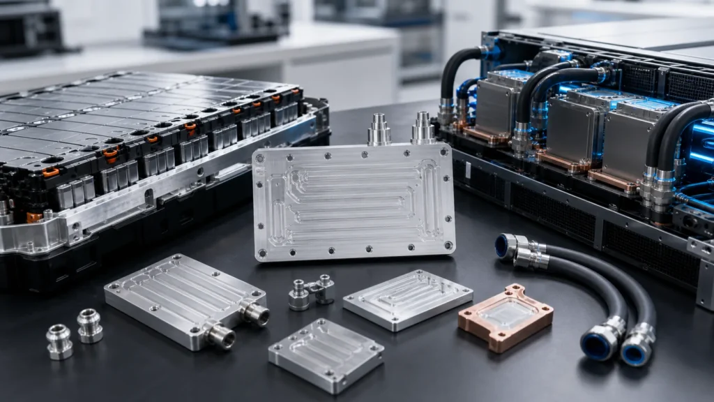 Liquid cooling plates for EV battery and AI server thermal management